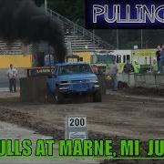 ANTHONY FINKBINDER PULLS IN PRO STREET DIESEL TRUCK CLASS MTTP PULLS AT MARNE MI JULY 2016