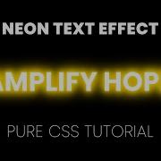 Neon Text CSS3 Effect Text Glow Effect On Hover