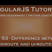 Difference Between Ngroute And Ui Router