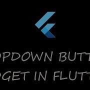 13 Flutter DropdownButton Widget