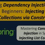 How To Inject List Collection Using Spring Dependency Injection By Constructor Spring Tutorial