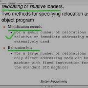 26 Loader Machine Dependent Features Relocation