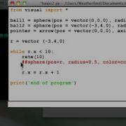 VPython Instructional Videos 4 Loops And Animation