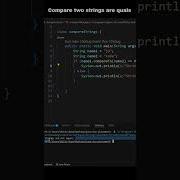 Compare String In Java Shorts Short Code Program Coding Javascript Computercoding Python