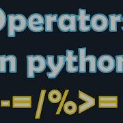 9 Python Operators