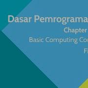 Dasar Pemrograman Java Ch 5 Array