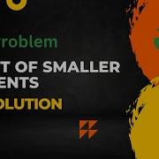 Count Of Smaller Elements GFG Problem GeeksForGeeks Gfg Geeksforgeeks Count