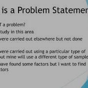 How To Write A Problem Statement