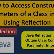 How To Access The Constructor Parameters Of A Class Using Java Reflection Reflection In Java