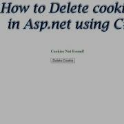 How To Delete Cookies In Asp Net Using C