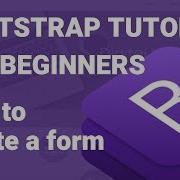How To Create A Form Using Bootstrap 4