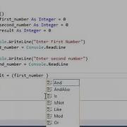 Visual Basic Console Program To Add Two Numbers