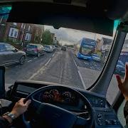 EXTREMELY BEAUTIFUL VOLVO BUS REALISTIC POINT OF VIEW DRIVING IN 4K MANCHESTER UK 24Y OLD DRIVER