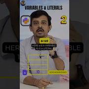 Variables Vs Literals In Python In Telugu Variablesinpython Literalsinpython Pythontelugu