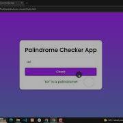 Palindrome Checker App Using HTML CSS And JavaScript With Source Code