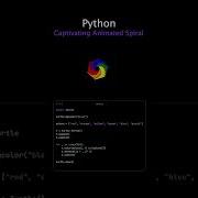Captivating Colors And Patterns In An Animated Spiral Python Turtle
