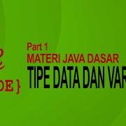 Tipe Data Dan Variabel Di Java