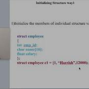 Structure Initialization C Programming Lecture Series