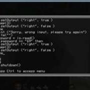 Alarm Password Protected Door Minecraft Computer Craft