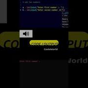 Python Program To Add Two Numbers Shorts