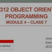 EC312 M4 C7 Interface Abstract Calss Part 1