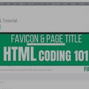 HTML Coding 101 12 HTML FavIcon Adding Image On Title Bar W3Schools HTML Tutorial