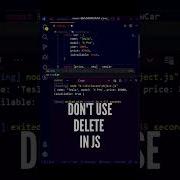 Never Use Delete Keyword In JavaScript Shorts Javascript Programming Coding Ytshorts