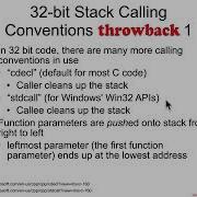Function Parameters 32 Bit Calling Conventions Part 1 Architecture 1001 X86 64 Assembly