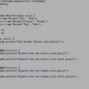 Die Equals Methode In Java