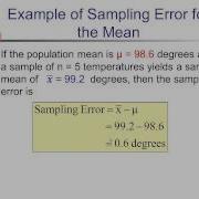 Chapter 7 1 Sampling Error