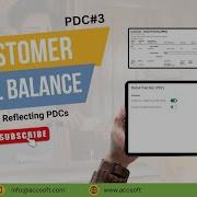 Customer Trial Balance Report Reflecting PDCs AccSoft