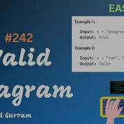 4 Valid Anagram Leetcode 242 Sorting HashMap