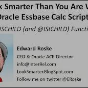 Essbase ISCHILD And ISICHILD Function
