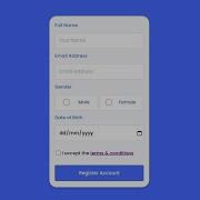 Animated Registration Form With Validation Using HTML CSS Only No JavaScript Or Jquery