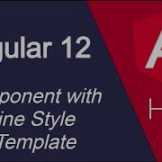 Angular 12 Hindi Tutorial 8 Component With Inline Style Template