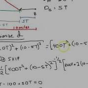 Optimization Two Cars Minimum Distance