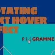 Rotating Text Hover Effect HTML CSS JAVASCRIPT