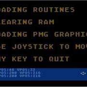 Updated Test Of Player Missile Graphics On An Emulated Atari 800 Now With Joystick Control