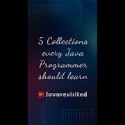 5 Collections Every Java Programmer Should Learn Java Collection Viralvideo Shorts Learn Video