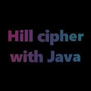 Hill Cipher With Java Mã Hoá Hill Bằng Java