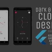 Flutter UI Practicing I Dark Light Mode Analog Clock Design Using Flutter Packages