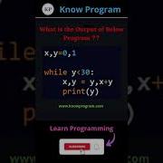 What Is The Output Of The Below Program Shorts Programming Knowprogram