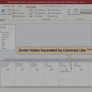 How To Create A Parameter Prompt That Accepts Multiple Values In MS Access Office 365