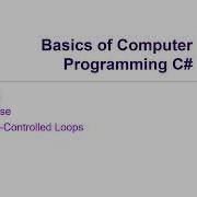 Basics Of Programming In C Lesson 4 Loops