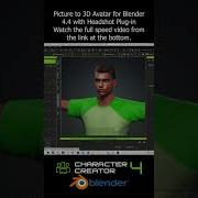 Picture To 3D Avatar For Blender 4 4 With Headshot Photo CharacterCreator CC4 Full Tutorial