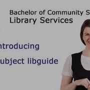 Subject Libguide