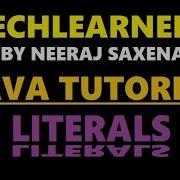 Java Literals Java Tutorial