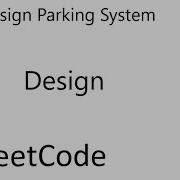 LeetCode 1603 Design Parking System Design Java
