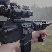 AR 15 With A Ridiculous Muzzle Brake Slow Mo