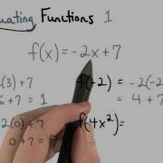 Evaluate Functions 1 Visualizing Algebra